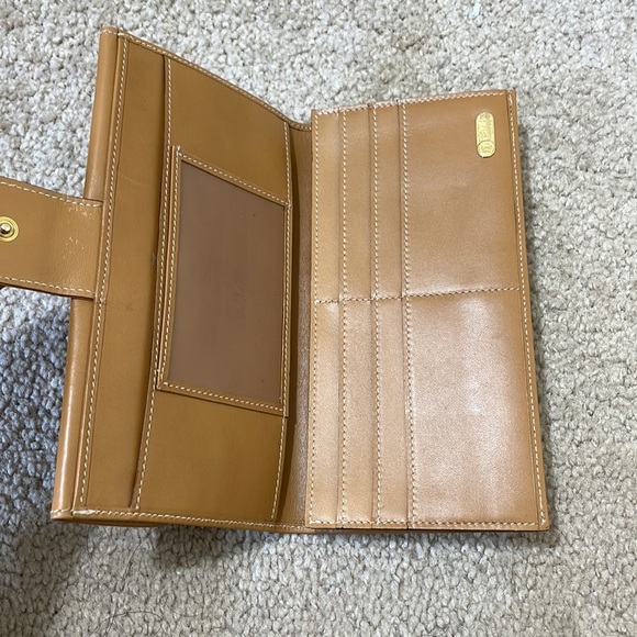 Vintage FENDI Penguins Wide Stripe Brown& Black Canvas Wallet - Picture 6 of 16